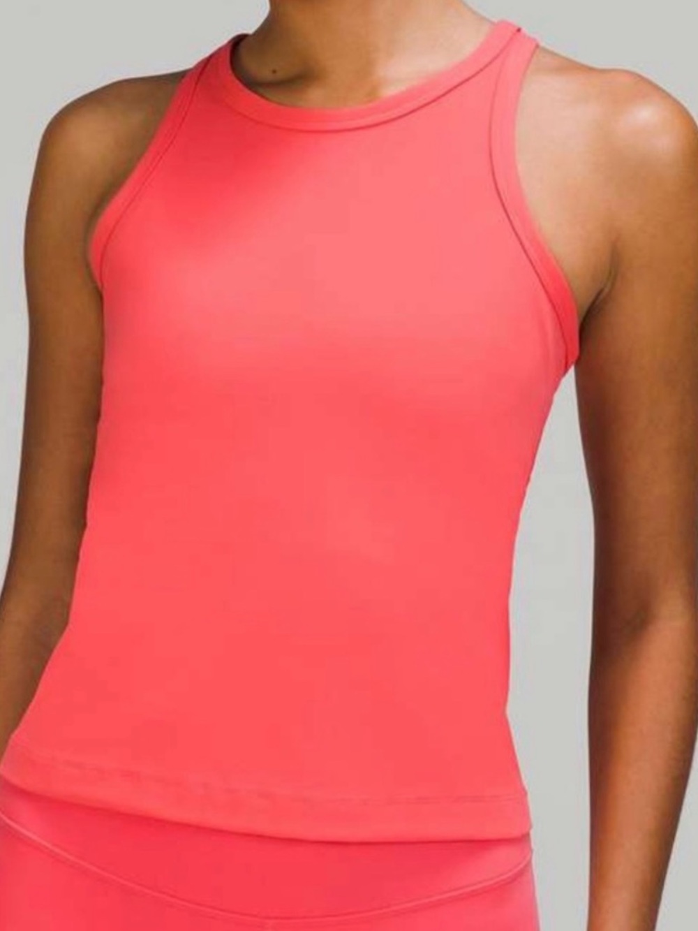 Lululemon Coral Pink Racerback Tank Top Athletic